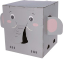Domek dla kota, z drapakiem, Elephant, 35 x 35 x 39 cm, szary, Kerbl
