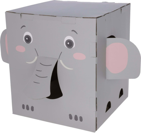 Domek dla kota, z drapakiem, Elephant, 35 x 35 x 39 cm, szary, Kerbl