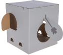 Domek dla kota, z drapakiem, Elephant, 35 x 35 x 39 cm, szary, Kerbl