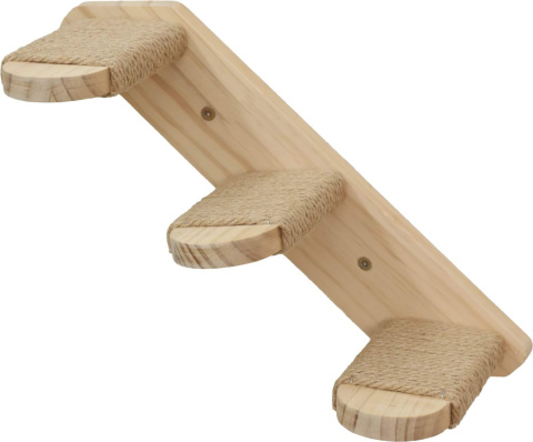 Drewniana drabinka dla kota, długość 38 cm, z jutą, Kerbl